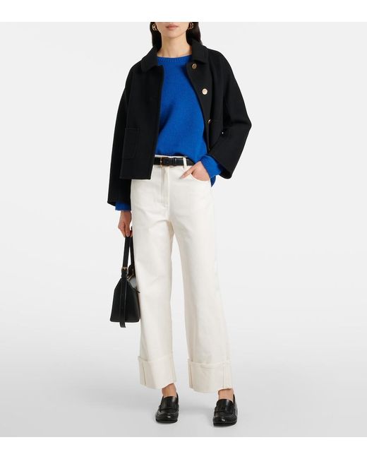 Max Mara Blue Georg Wool And Cashmere Sweater
