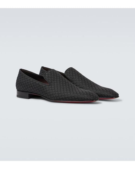 Mocassins Dandelion En Jacquard Christian Louboutin pour homme en coloris Black
