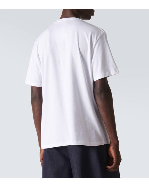 Loewe White Paula's Ibiza Anagram Cotton Jersey T-shirt for men
