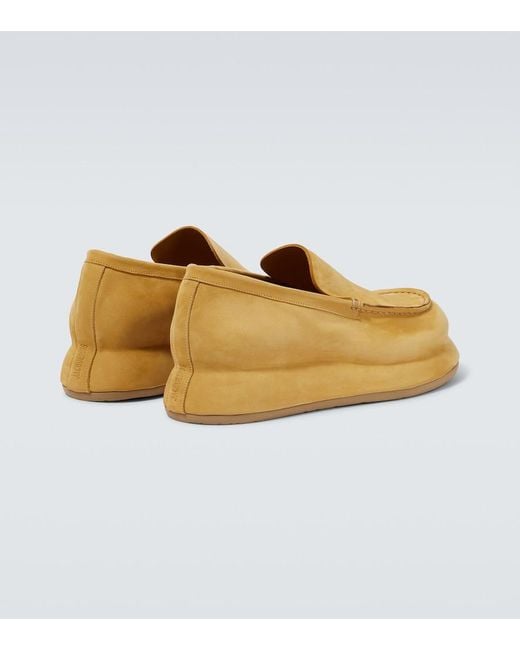 Jacquemus Natural Les Mocasins Bricciola Suede Platform Loafers for men