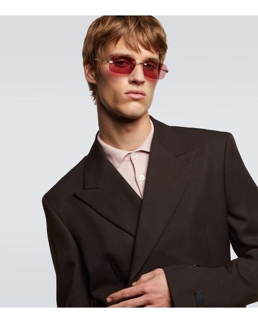 Cartier Pink Square Sunglasses for men