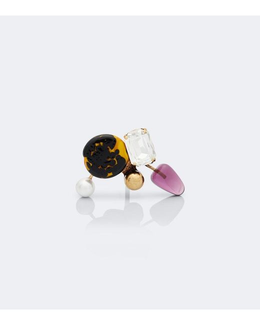 Dries Van Noten White Embellished Ring