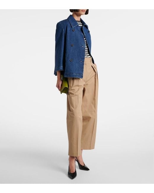 Altuzarra Blue Hayden Double-Breasted Denim Jacket