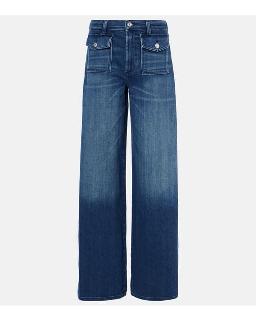 Citizens of Humanity Blue Raven Wide-Leg Jeans