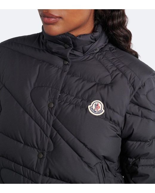 Moncler Black Leona Hooded Down Jacket