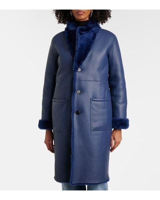 Joseph Blue Mantel Britanny Aus Shearling