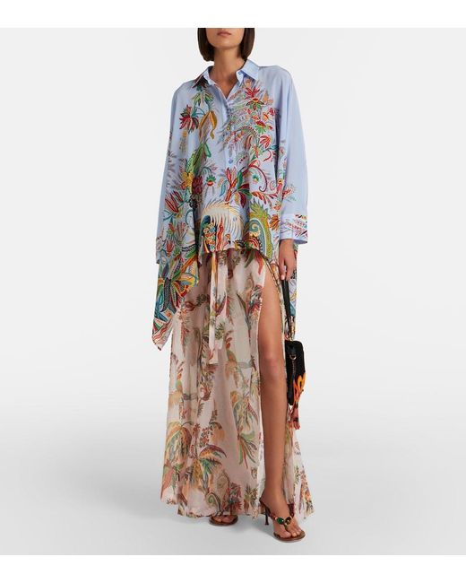 Etro Natural Printed Maxi Skirt