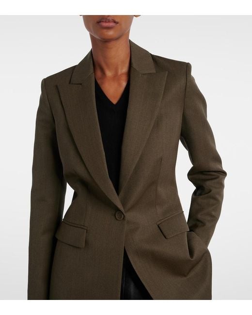 Altuzarra Green Beatty Virgin Wool Blazer
