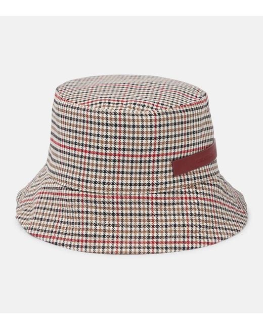 Ruslan Baginskiy Multicolor Checked Bucket Hat