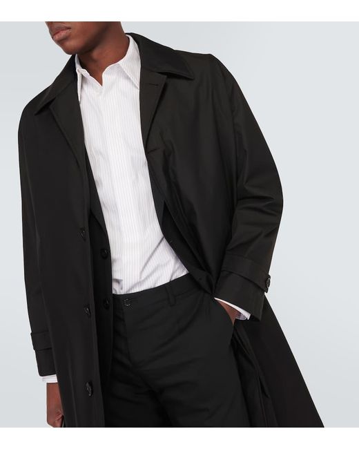 Gabardina de botonadura simple Dolce & Gabbana de hombre de color Black
