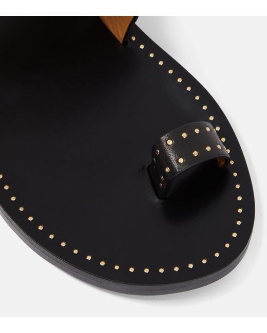 Isabel Marant Black Jools Studded Leather Sandals