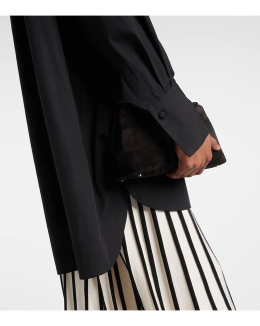 Camisa Berton de popelin de algodon Joseph de color Black