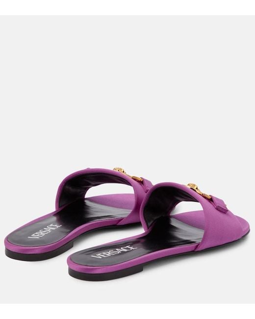 Versace Purple Flache Medusa '95 Sandalen