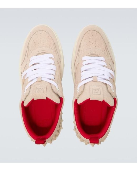 Christian Louboutin Natural Astroloubi Leather Sneakers for men