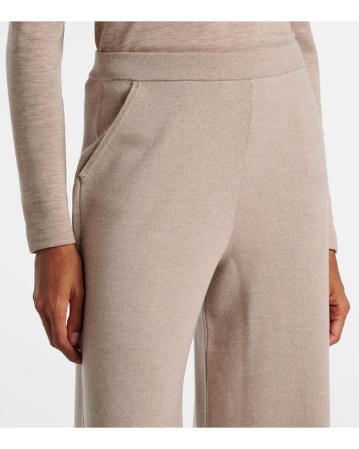 Ralph Lauren Natural Wool Wide-Leg Pants