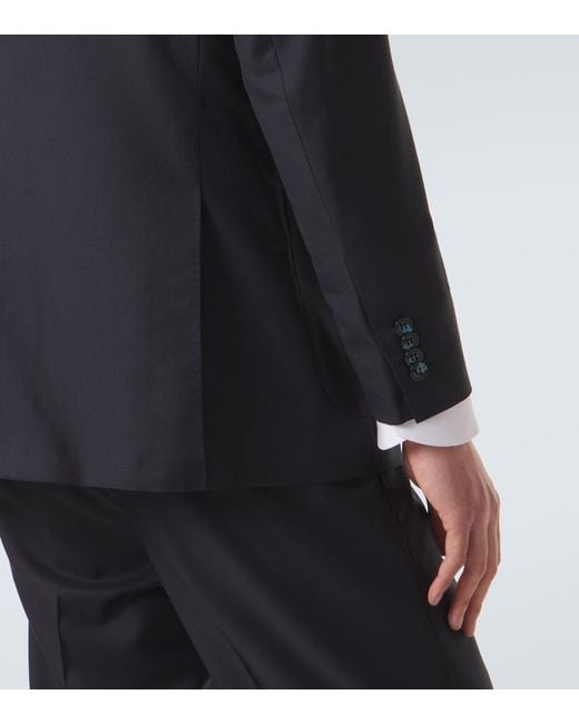 Kiton Blue Wool Suit for men