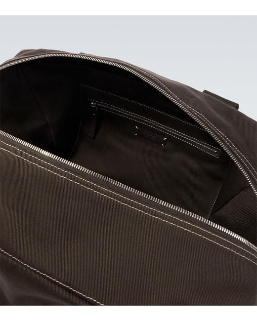 The Row Black Sisal Canvas Duffel Bag for men