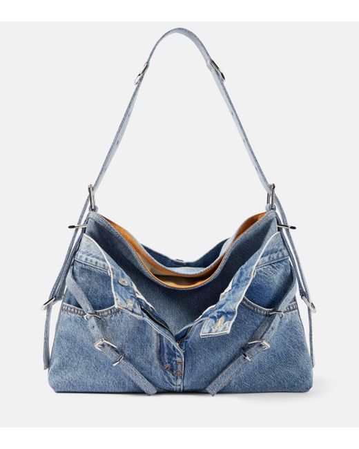 Givenchy Blue Voyou Medium Shoulder Bag