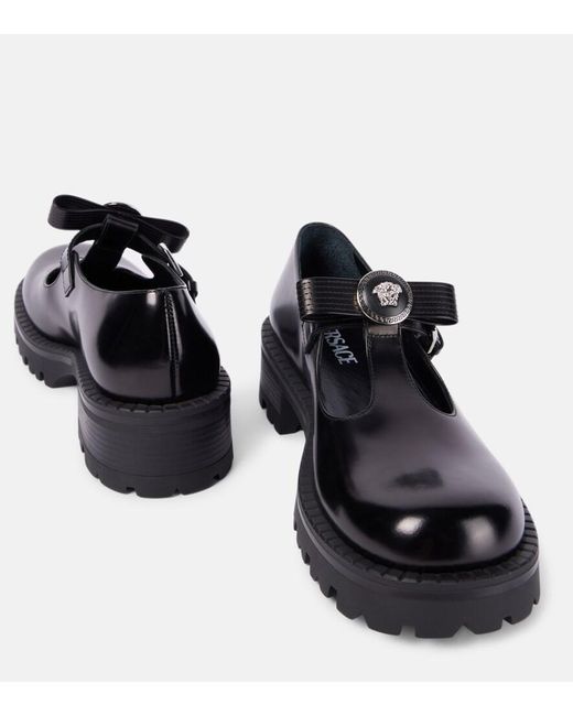 Versace Black Derbies