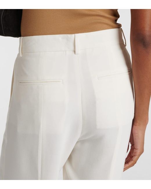Pantaloni regular a vita media di Totême  in White