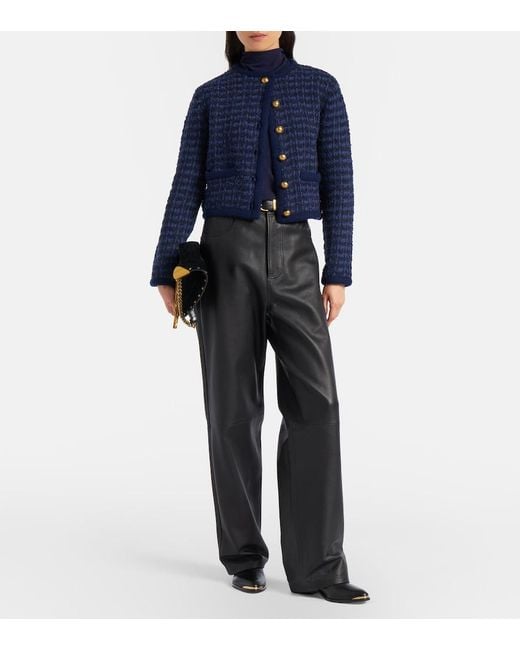 Altuzarra Blue Conroy Tweed Jacket