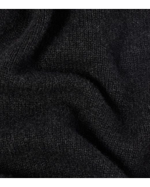 The Row Black Mentas Cashmere Scarf
