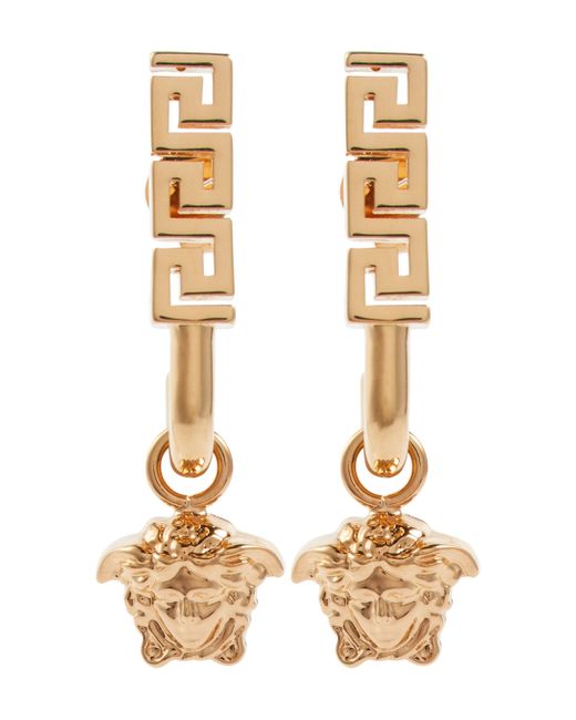 greca and medusa drop earring