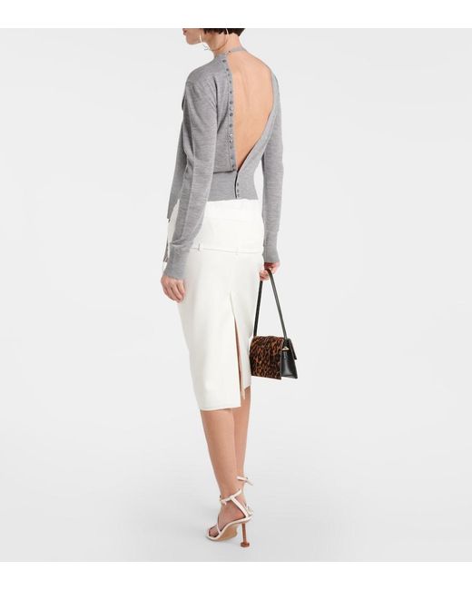 Jacquemus Gray Le Pull Rica Wool-Blend Sweater
