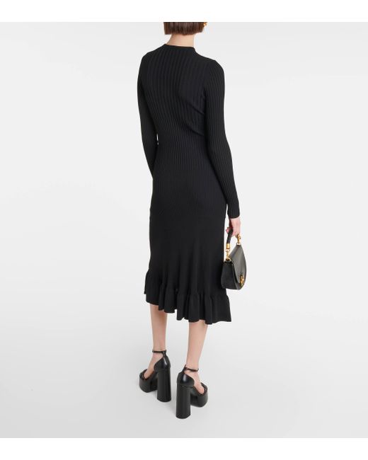 Altuzarra Black Seyrig Ribbed-knit Jersey Maxi Dress