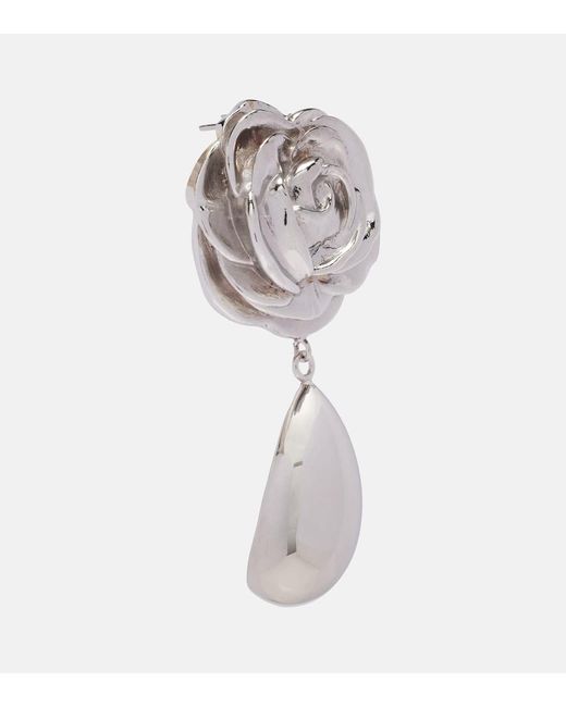 Magda Butrym Metallic Floral Drop Earrings