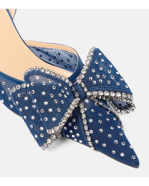 Mach & Mach Blue Cadeau 65 Embellished Slingback Pumps
