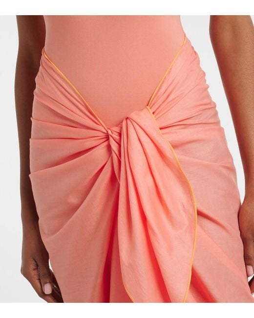 Eres Pink Cabine Beach Cover-Up