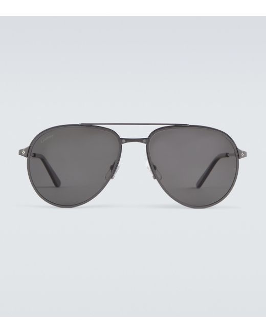 Cartier Aviator-Sonnenbrille in Gray für Herren