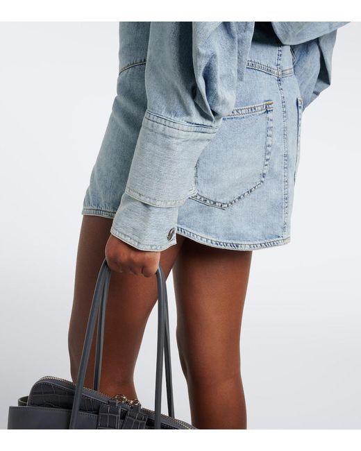 The Attico Blue Denim Minidress