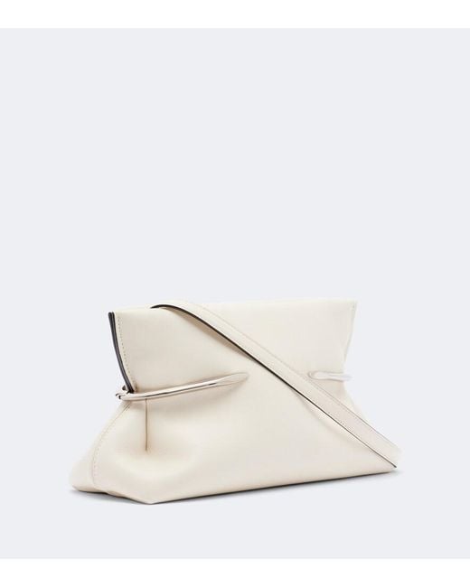 Givenchy White Pinch Soft Leather Clutch