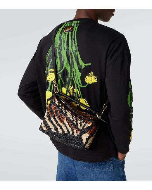 Loewe Black Paula's Ibiza Puzzle Edge Small Shoulder Bag for men