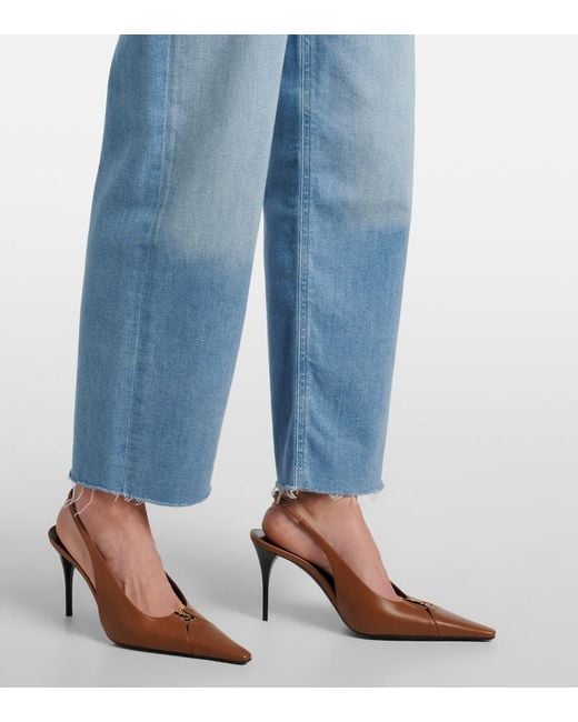 Citizens of Humanity Blue Palma High-Rise Straight Jeans