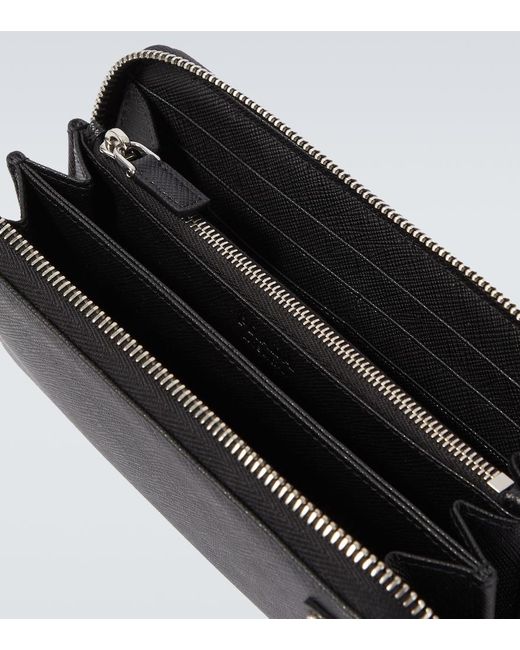 Prada Black Saffiano Leather Wallet for men