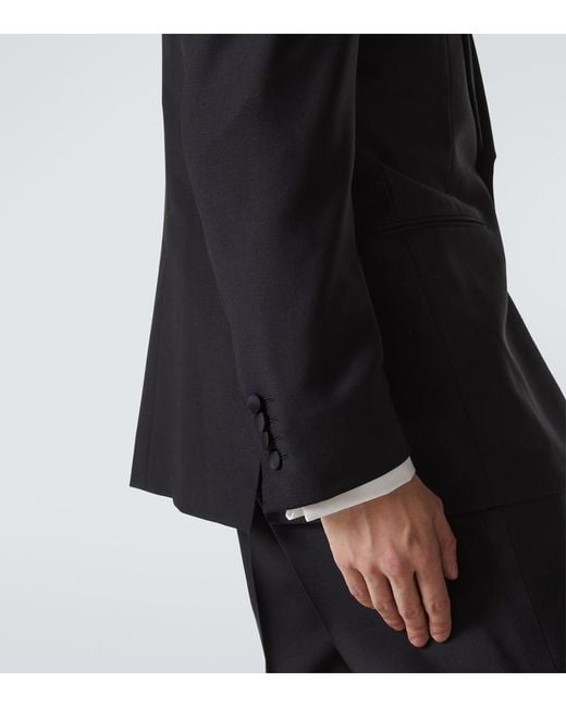 Thom Sweeney Black Wool And Mohair Tuxedo for men