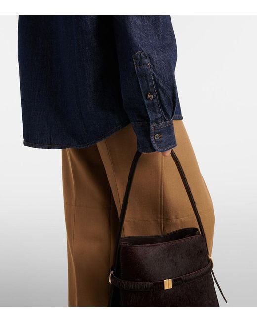 AMI Blue Ami De Cour Denim Shirt