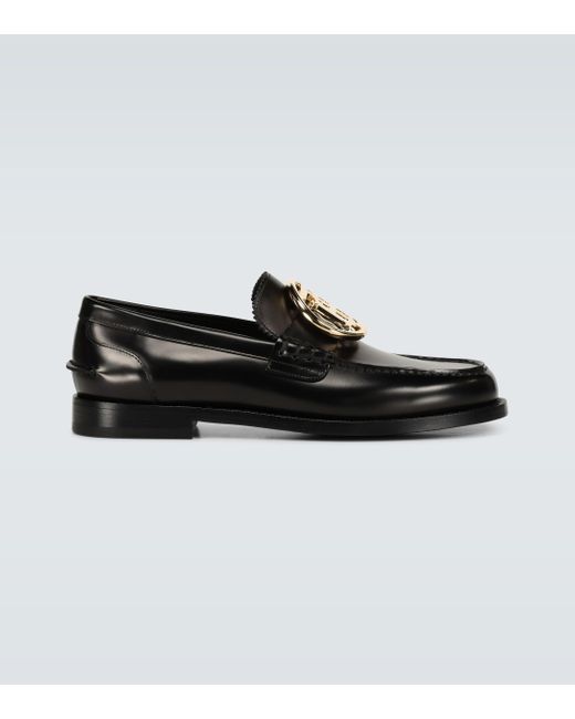 Burberry Black Bedmoore Loafers With Tb Buckle for men