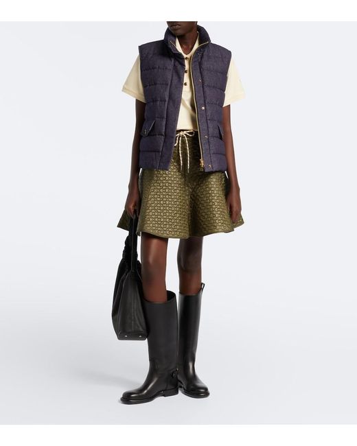 Moncler Blue Bessez Denim Down Vest