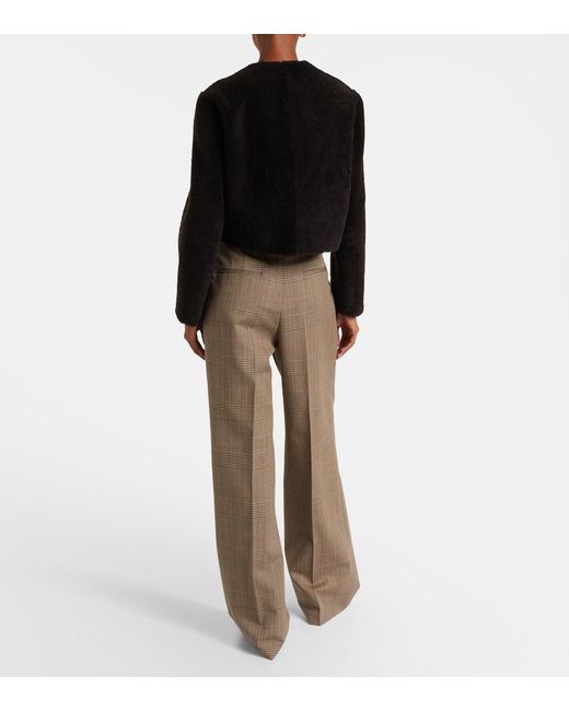 Dorothee Schumacher Black Soft Touch Cropped Reversible Leather Jacket