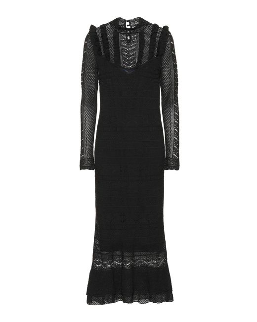 Polo Ralph Lauren Black Crochet Dress