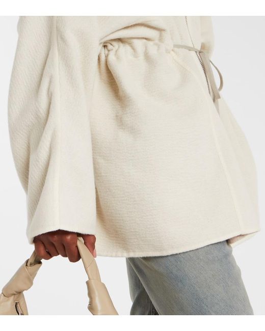 Rick Owens Natural Camel And Wool Jacket