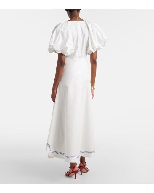 ALÉMAIS White Cotton Maxi Dress