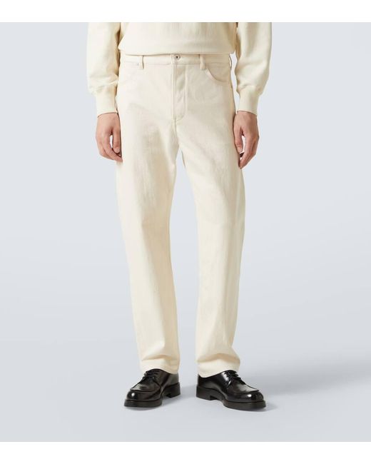 Jil Sander Natural Mid-Rise Straight Jeans for men