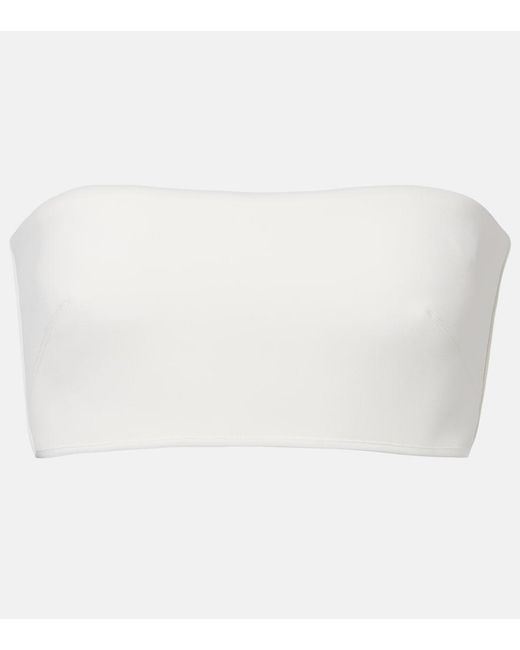 Maticevski White Tile Bandeau Top