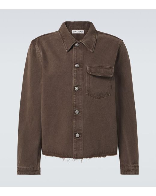 Our Legacy Cut Rebirth Denim Jacket in Brown for Men | Lyst UK