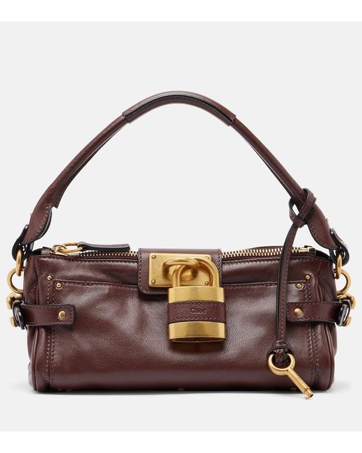 Chloé Purple Paddington Small Leather Shoulder Bag